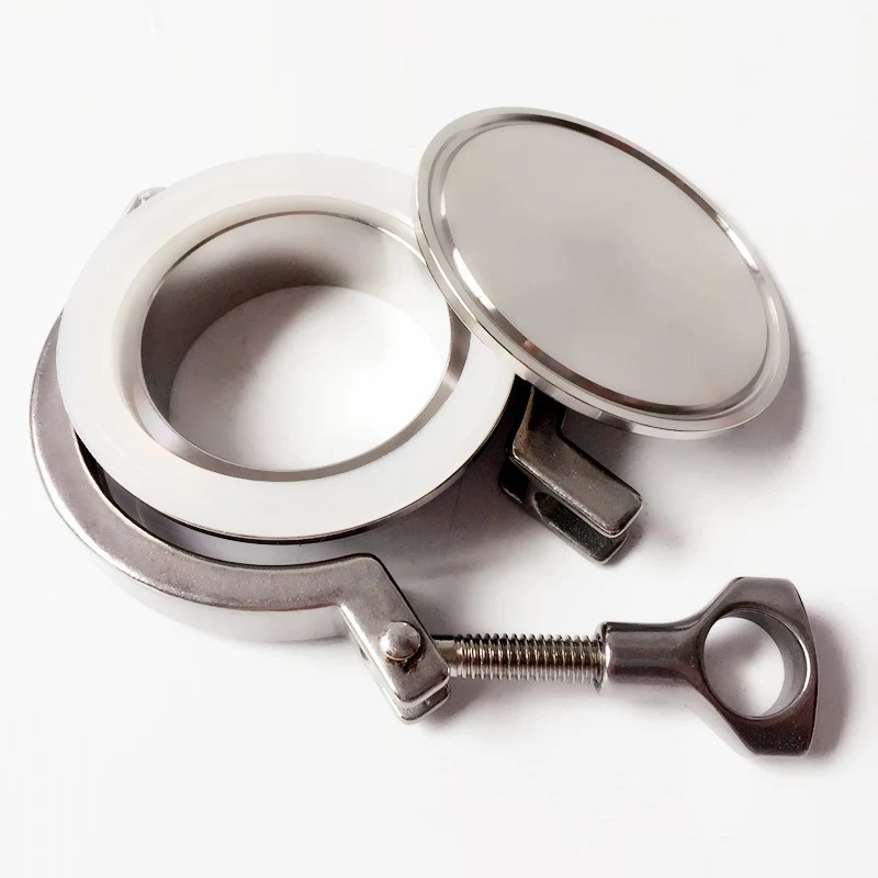 

Free shipping 6'' 159MM OD Sanitary TriClamp Ferrule + End Cap + Tri Clamp + Silicon Gasket