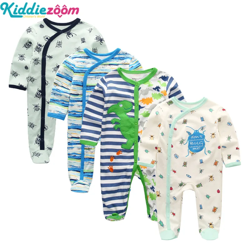 

2019 Newborn Baby Boys Roupas de bebe for 1-12M Years Girls Rompers Clothes Long Sheeve Baby Girl Pajamas Infant Boys Clothing