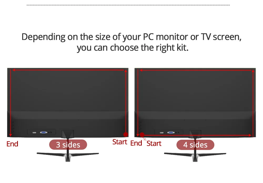 Ambilight-Kit 5 в WS2812B USB светодиодный Srtip 5050 RGB 1 м 2 м 3 м 4 м 5 м цвет мечты для HDTV Настольный ПК экран фоновое освещение