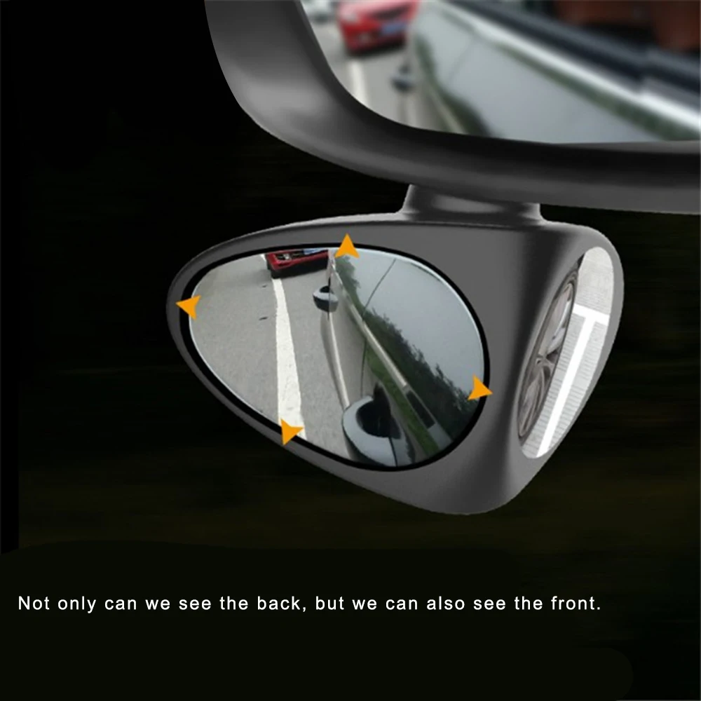 

Car Blind Spot Mirror Wide Angle Auxiliary Mirror 360 Rotation Adjustable Convex Rear View Mirror View Front wheel Car Mirror