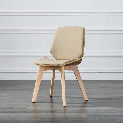 Луи Мода стул современный классический твердой древесины спинки ткань сердечный кафе семья конференц досуг - Цвет: Rice white  logs