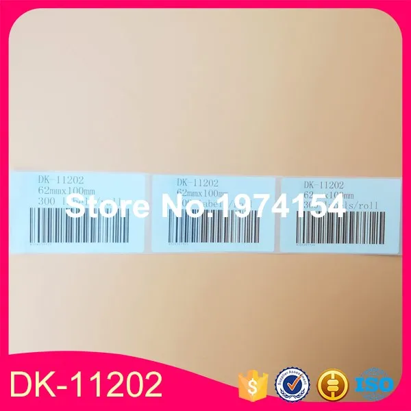 28 рулонов совместимые с Brother ярлыки Φ dk 11202 dk11202 1 черным картриджем 62x100 мм 300