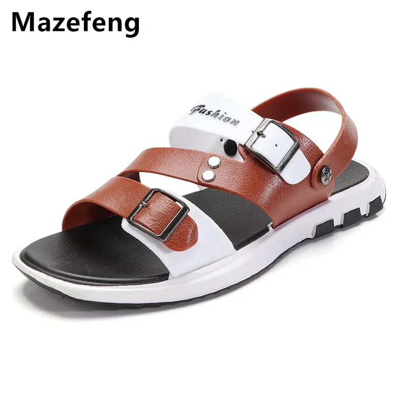 

Mazefeng 2018 Summer Flip Flops Male Outdoor Slippers Shoes Non-slip Men Casual Slippers Wear-resisting Men Flip Flops