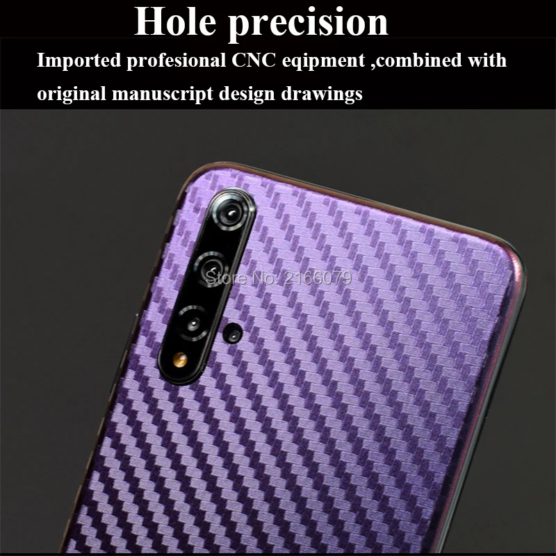 Для Huawei Honor 20 30 30S Pro 20i 3D градиентная задняя крышка из углеродного волокна наклейка