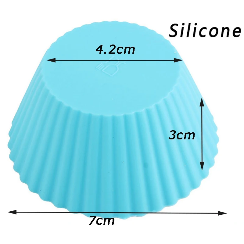 3 шт./лот Силиконовые Формы для кексов-круглая форма для кексов чашка для кексов-силиконовые формы для выпечки тортов инструменты для украшения