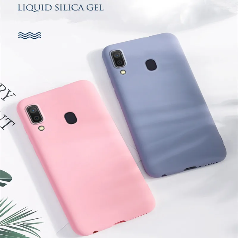 Flash Deal 200pcs/lot Liquid silicone Phone Case For Samsung Galaxy A10 A20 A30 A40 A50 A60 A70 A80 A90 M10 M20 M30 TPU Back Cover 6
