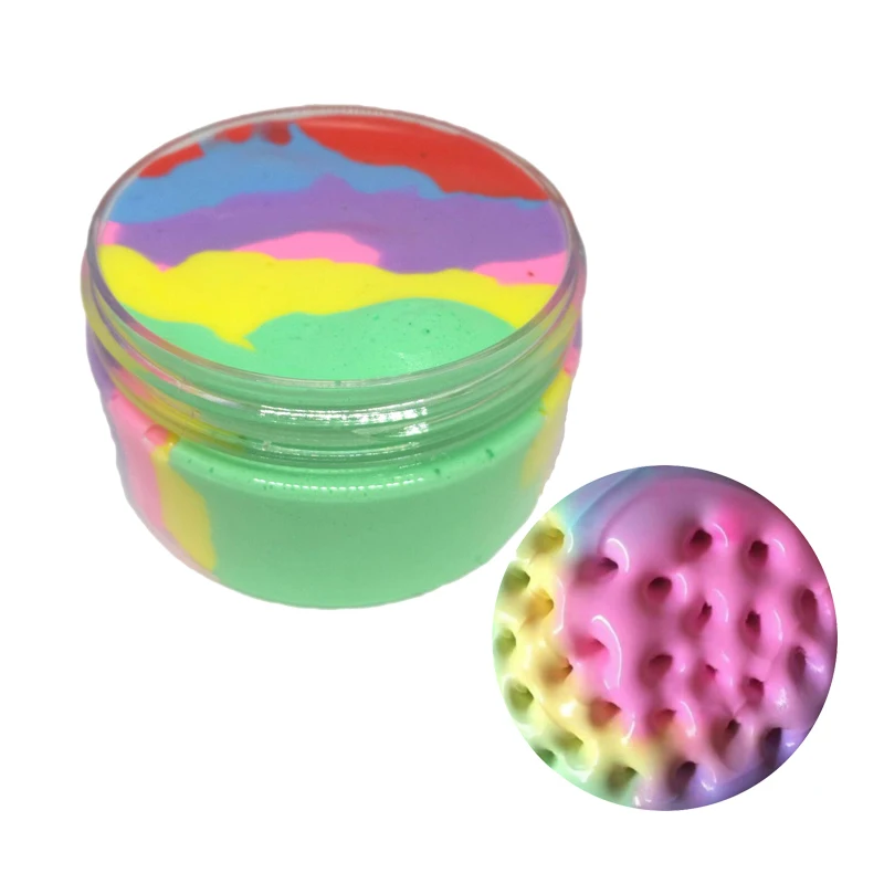 

Slime Clay DIY Fluffy Floam Slime Scented Stress Relief Beautiful Color Mixing Cloud Slime Squishy Putty Scented Clay