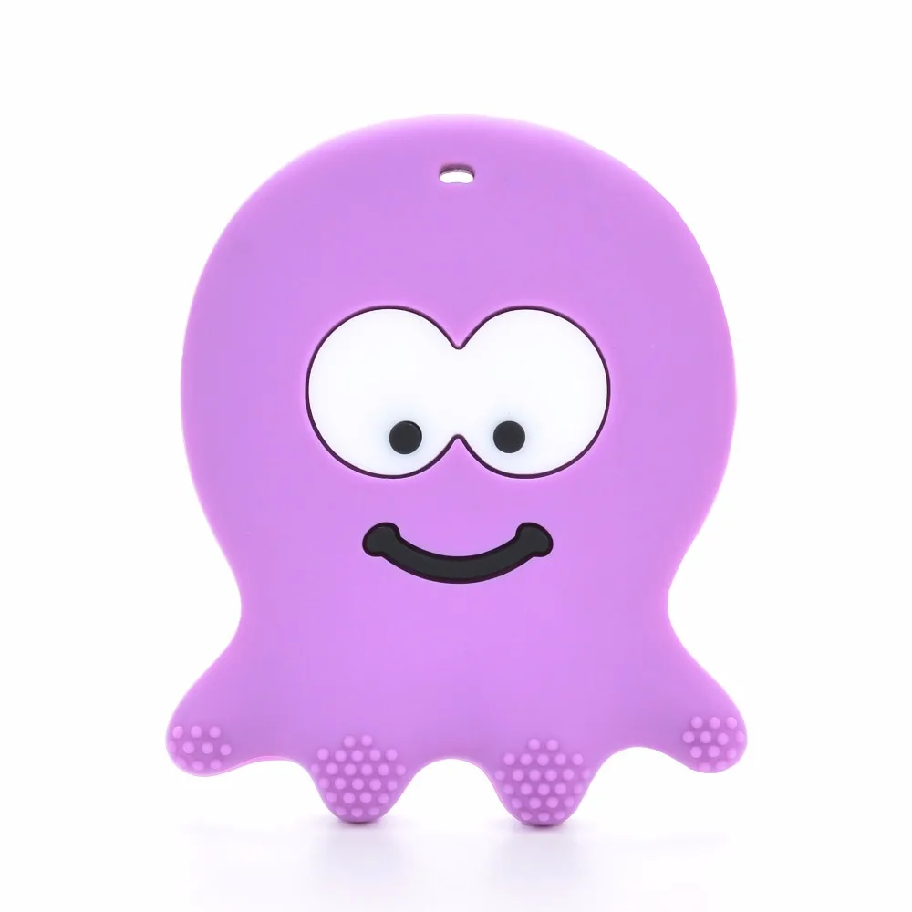 Силиконовый Прорезыватель для зубов в виде осьминога 1 шт.|teether toys|baby teethingpendant teether
