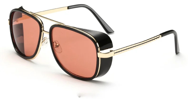 1-(9)MINIMUN Brand Steampunk Men Sunglasses Vintage Eye Glasses Frame Fashion Vintage Design Sunglasses