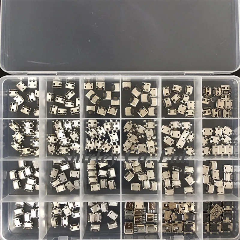 

Free shiiping 240Pcs 24 Models Micro USB Connector Socket Jack For MP3/4/5 100% new