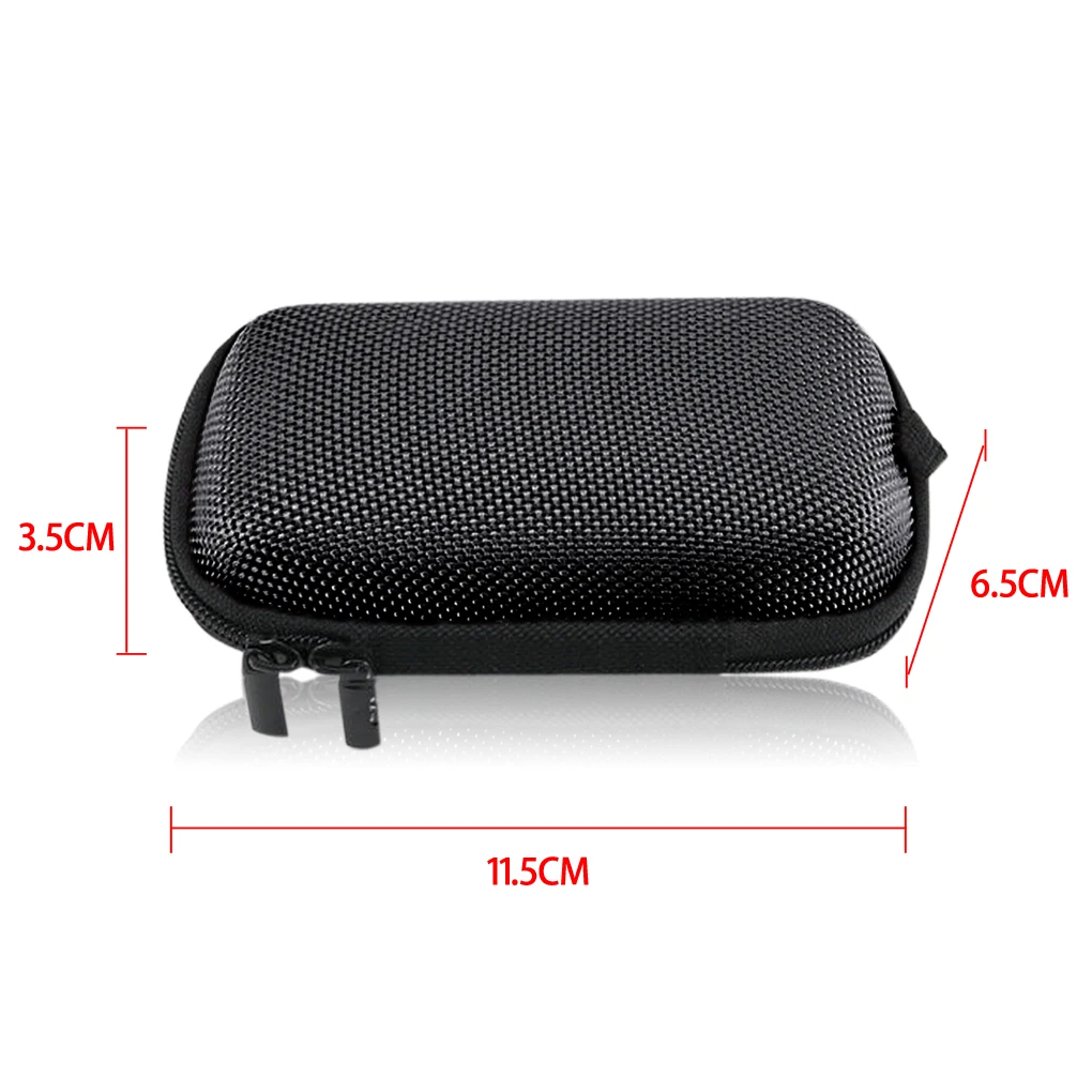 1pcs EVA Mini Portable Earphone bag Coin Purse Headphone USB Cable Case Storage Box Wallet Carrying Pouch Bag Earphone Accessory