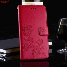 Роскошный кожаный флип-чехол Nephy для iPhone 6 S 6 S 5 5S 5SE iPhone X 7 8 Plus 6plus 6splus 7plus 8plus 3D крышка с цветком розы держатель