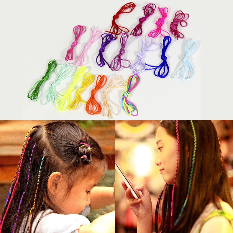 Us 3 3 24pcs Embroidery Floss Hair Strings For Box Braids Wire Wraps Hair Styling Accessories Magic Hair Braider Rope Drop Ship In Braiders From