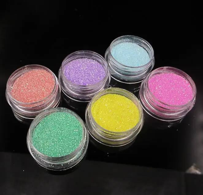 

1set Nail Glitter Macaron Color Nail Pigment Powder for Nail Gel UV Polish Mermaid Glitter Nail Accessories