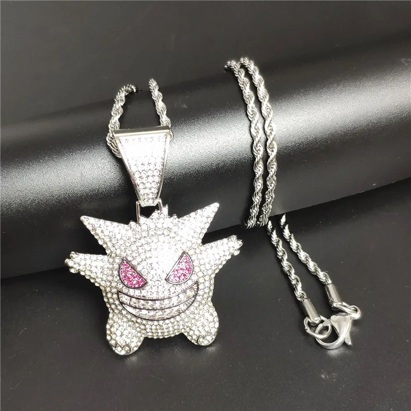 

UILZ 2019 New Fashion Rock Style Animal Design Black White and Gold Color Pendants for Women Party Jewelry UN2002