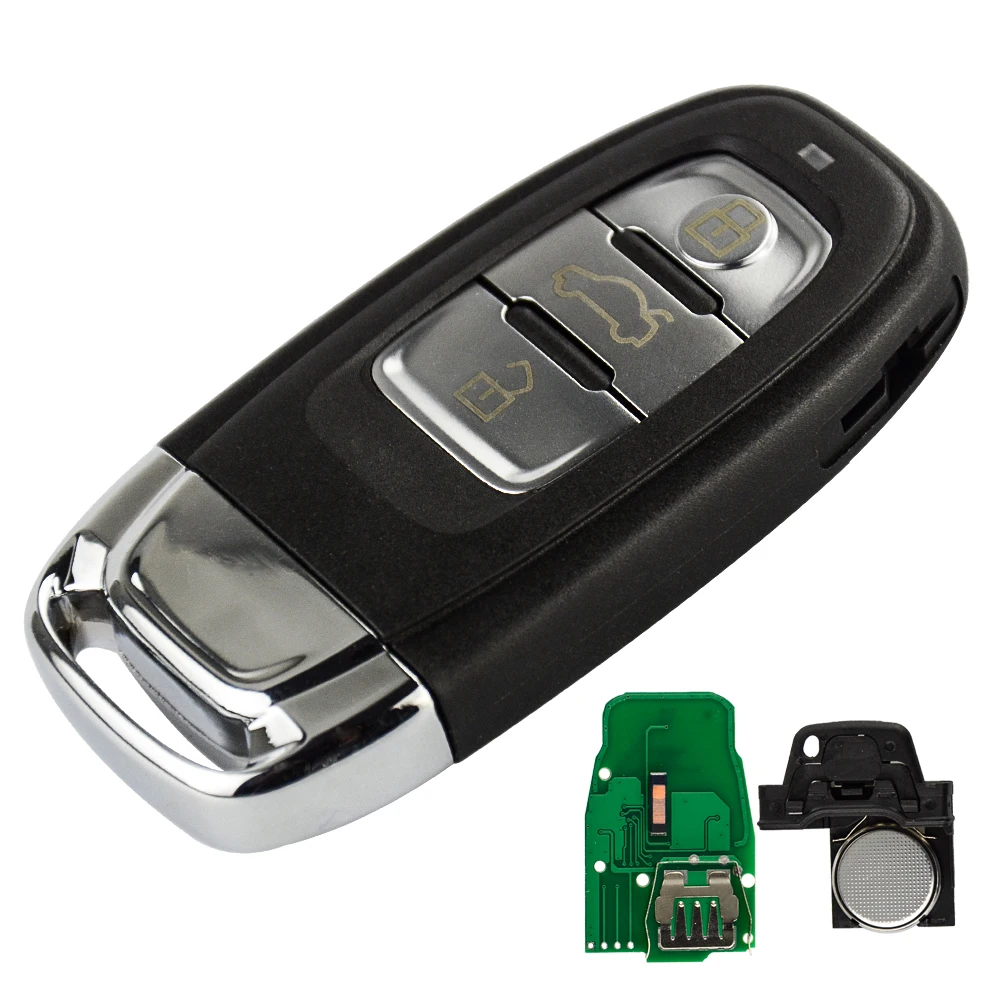 OkeyTech Автозапуск умный дистанционный ключ для автомобиля с 315/433/868 МГц для Audi Q5 A4 A5 A4L 8T0959754C 8K0959754G 8T0959754J& вставить лезвие