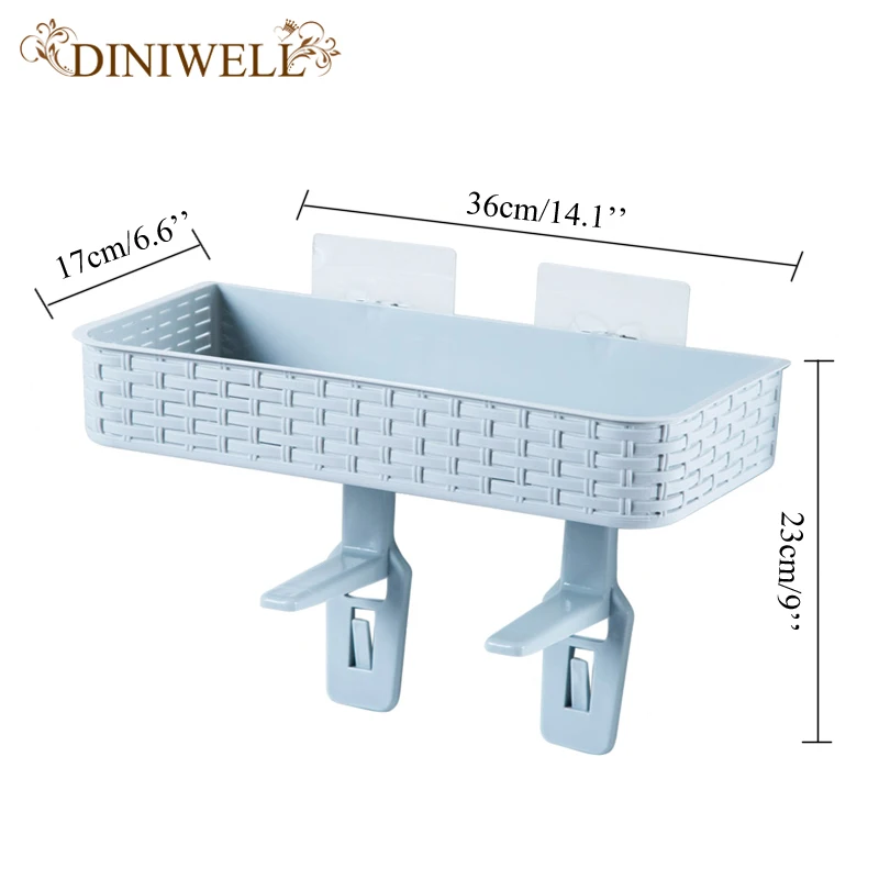 DINIWELL пластиковый унитаз для ванной комнаты, органайзер для хранения мелочей, настенная полка для хранения места