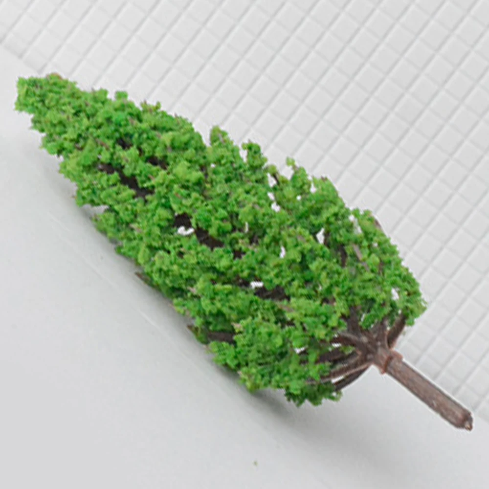 20pcs/lot New 4.5-16cm Model Trees Tower Shaped Green Trees Model Garden Railway Scenery Layout