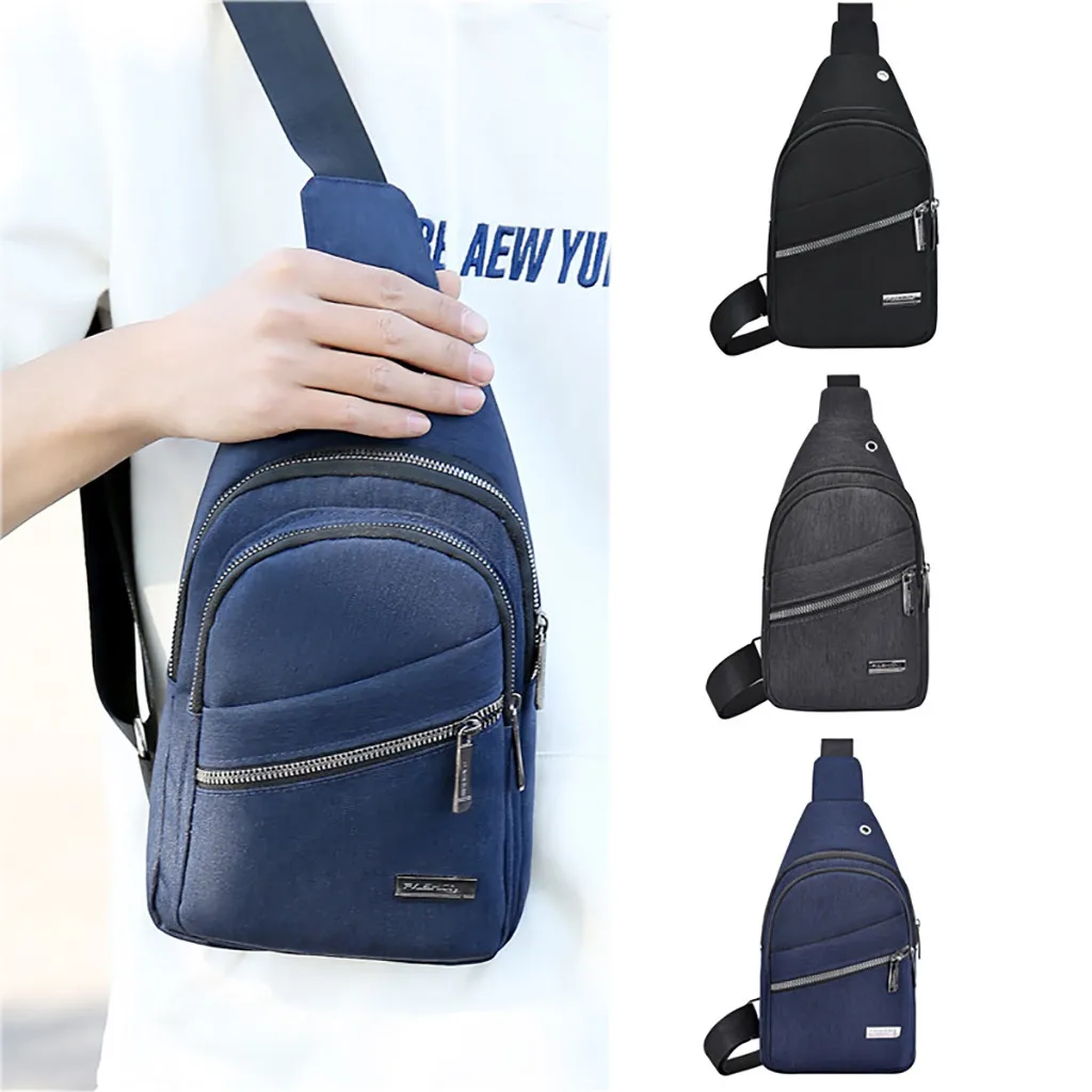 Новая стильная мужская маленькая сумка, дикая сумка-мессенджер, модная клетчатая нагрудная сумка на одно плечо, Modische praktische Tasche