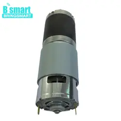 Bringsmart мотор-редуктор 12-24 V 90 об/мин высокий крутящий момент 27kg. см постоянного тока редукторный Реверсивный электрический двигатель пост