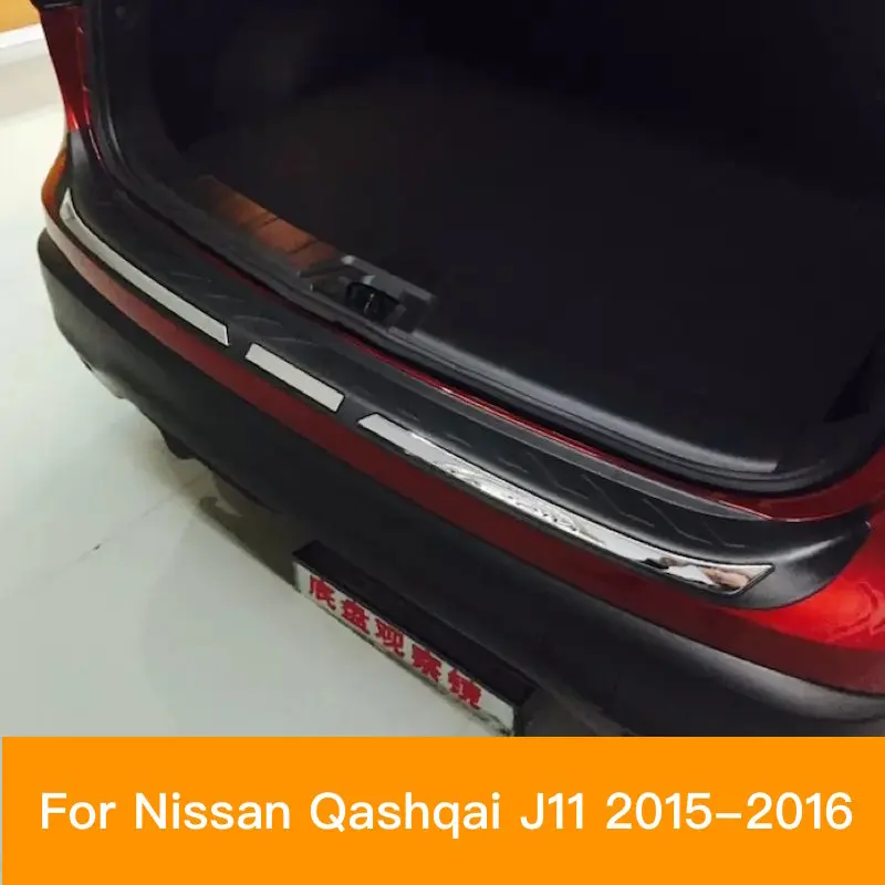 Защитная накладка на задний бампер для Nissan Qashqai J11 защитное покрытие багажника