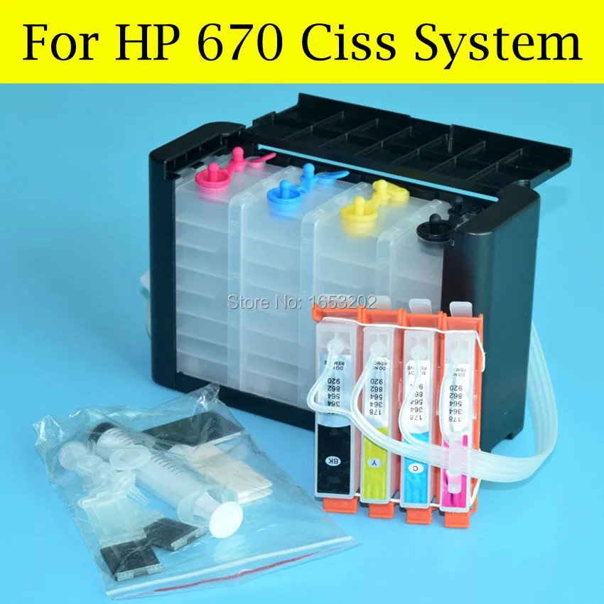 For HP 670 Ciss System 4