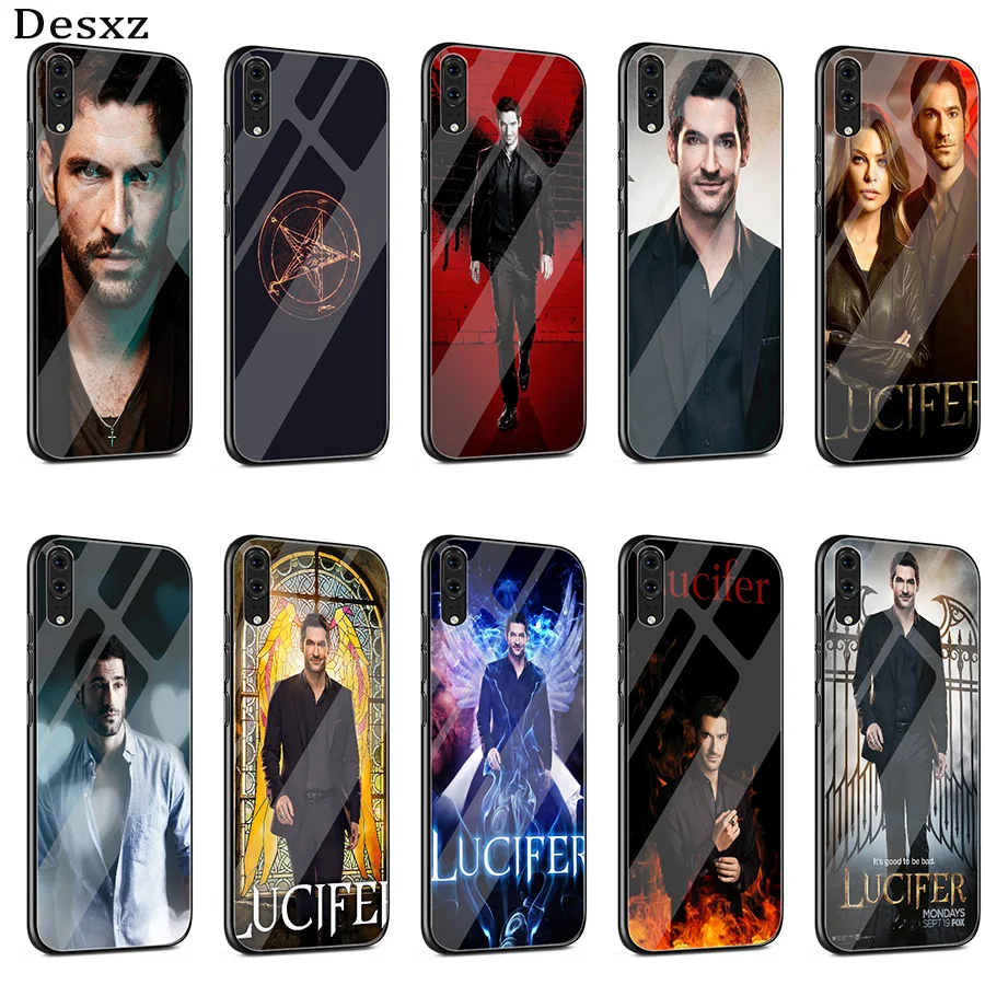 Desxz Lucifer Tv Series Poster Glass For Huawei P10 P20 Pro P Smart Mate 10 20 Lite Y6 Y9 Honor 7A 8X 9 Cover | Мобильные телефоны