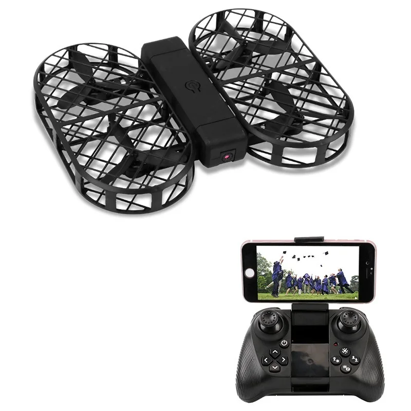 

RC Quadcopter Foldable Drone With Camera Hd 2MP 1080P FPV WiFi Control 2.4G 4CH 6 Axis Gyro With Bag Photo Video Dwi Dowellin D7