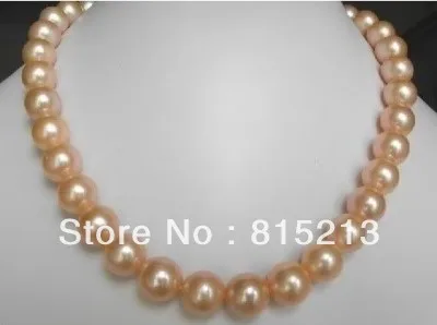 

ddh00838 AAA+10-11mm LUSTER SOUTH SEA pink PEARL NECKLACE 18"14KGP 28% Discount