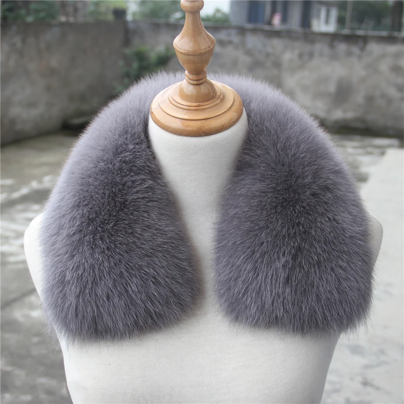 

Fashion Winter natural fox fur Collar Scarf Neck Warmer Muffler for Women and Men Coat Multicolor collar Scarves Wraps