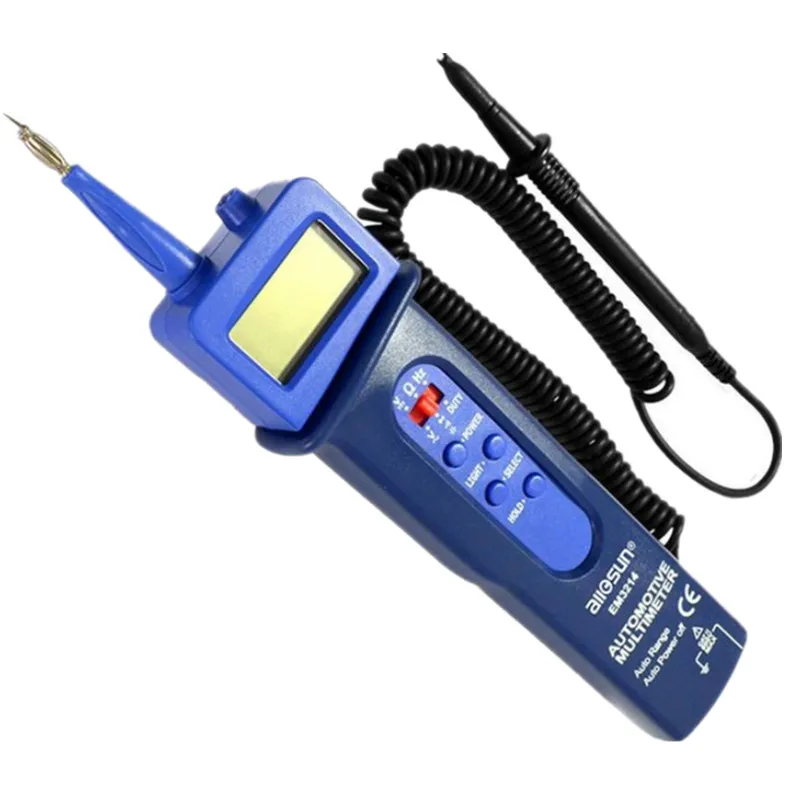 

ALL SUN High Sensitive Digital Pen Style Car Multi Meter Resistance Capacitance Frequency AC/DC Voltage Meter Automotive Tool