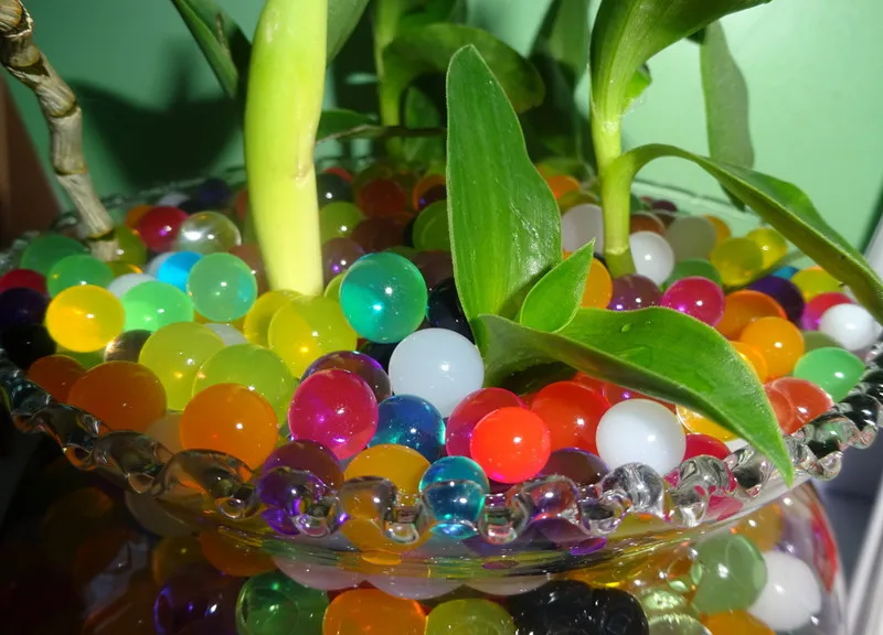 

1000 pcs big bubble beads crystal mud, marine baby, soil water beads hydrogel ball bio flower / weed / Decoration