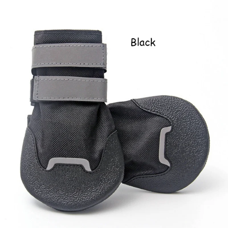 4pcs Dog Rain Boots Puppy Chihuahua Shoes Waterproof Rubber Anti slip