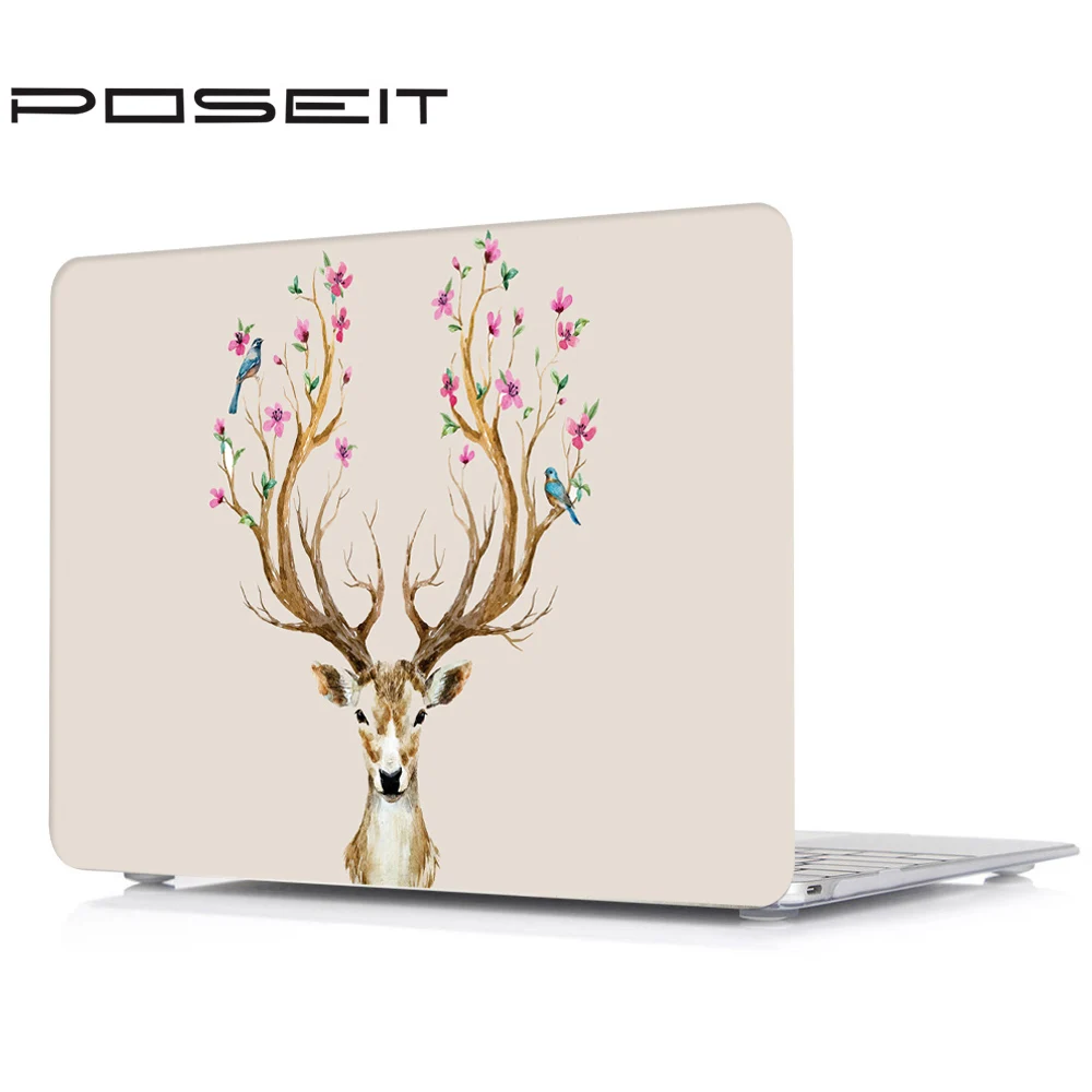 

2019 New Cute animal pattern laptop case for Macbook Air 11 13 With Keyboard Cover for MAC Retina 12 13 15 lapto bag 11 inch