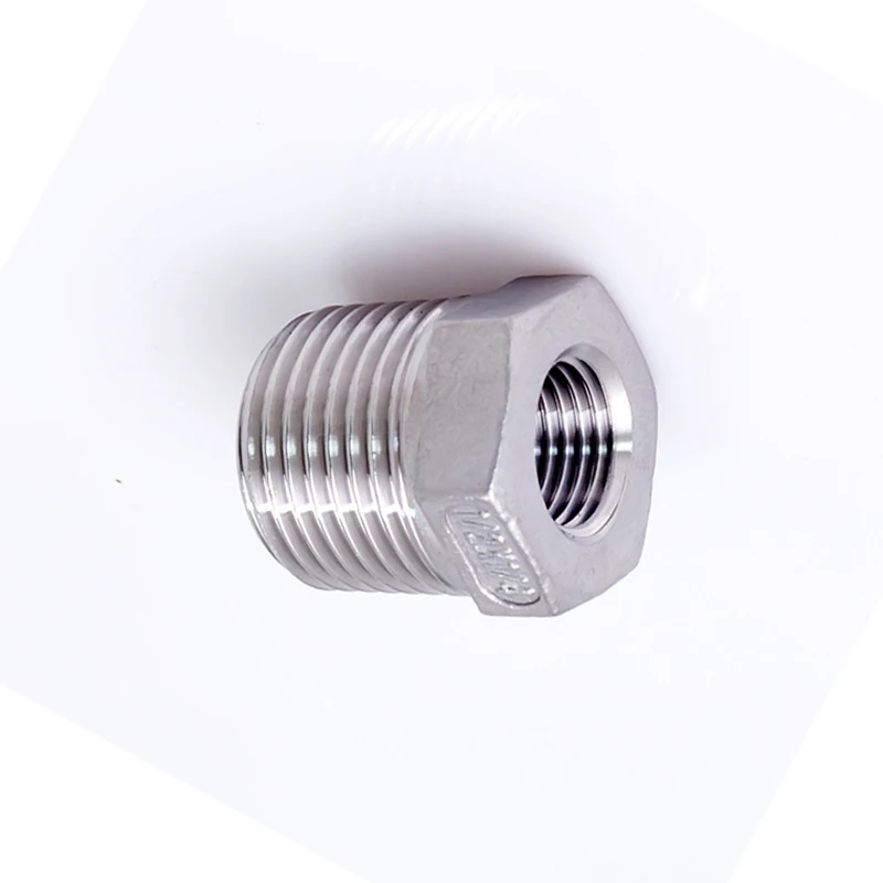 3/4" BSP Male x 3/8" Female Reducer Bushing Thread 201 Stainless Steel Threaded Pipe Fitting Connector For Water Oil Air |