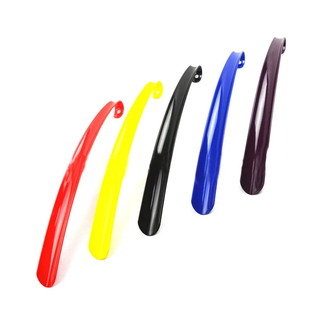 1pc 42x4.5cm Extra Long Plastic Shoe Horn Remover Disability Mobility Aid Flexible Stick Random