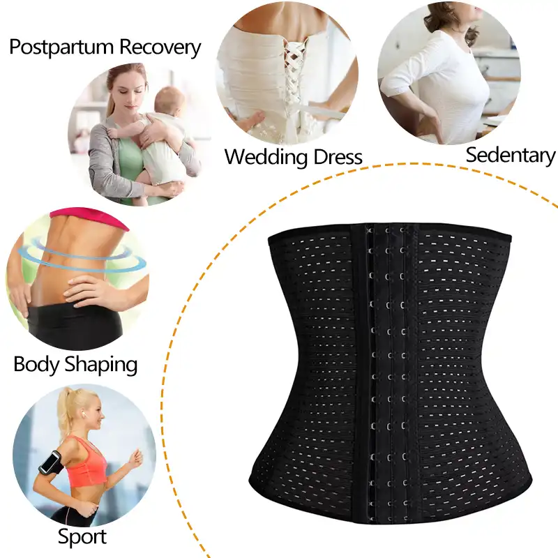 Healifty Taille Tondeuse Entra/îneur Ceinture Body Taille Cincher Shaper Plus Mince pour Les Femmes Hommes Perte de Poids Ventre Graisse Sport Sueur Entra/înement Shaper Sauna Exercice Taille S