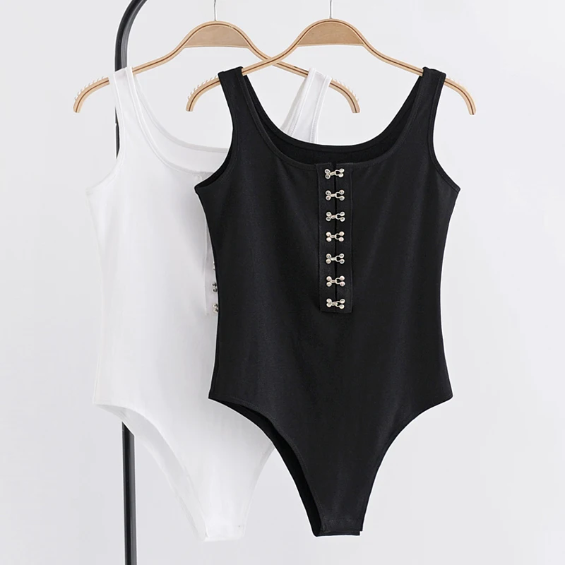 Женский пуговица Вишенка боди на бретелях спереди|tank bodysuit|button bodysuitwomen bodysuit |