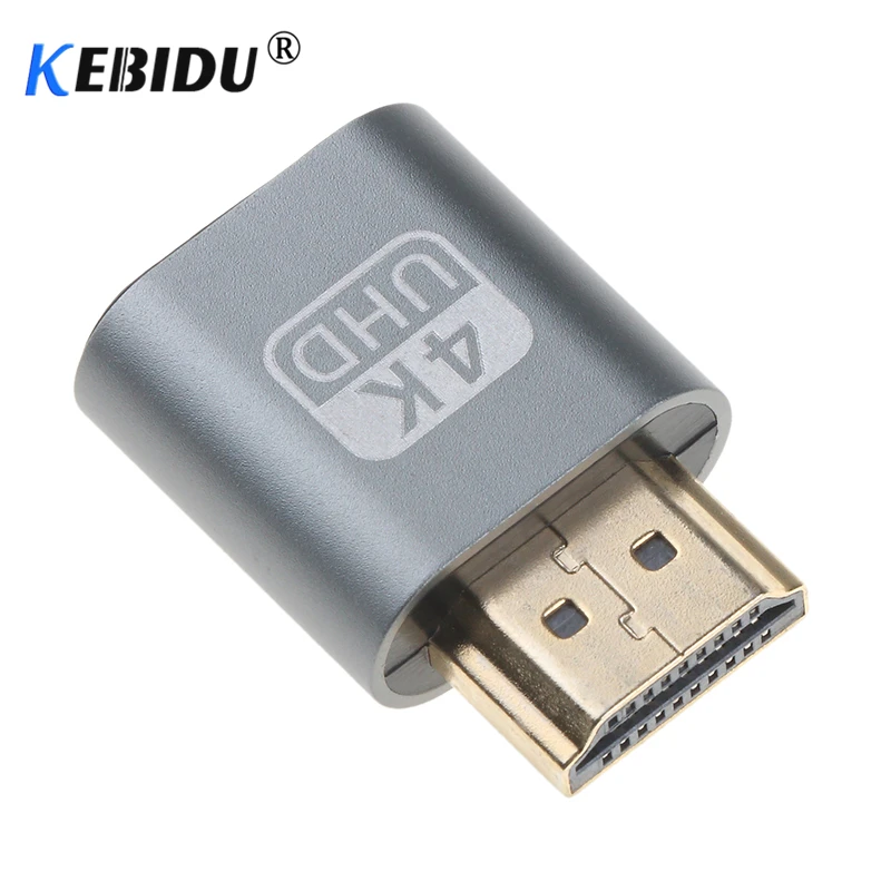 Адаптер Виртуального дисплея kebidu 1 шт. VGA HDMI 4 DDC EDID манекен разъем Безголовый