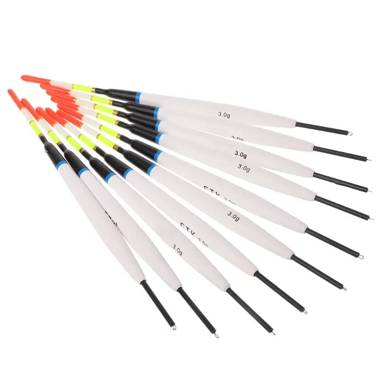 

New 10 Pcs/Lot Luminous Fishing Float Bobber Floats 1g 3g For Carp Fishing Tackle Tool Accessories