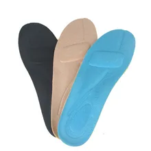 2017 New Breathable Shoe Pad Flat Foot Arch Support Shock Absorber Sports Insole Velvet Comfortable Foot Pad Shoe Accessories