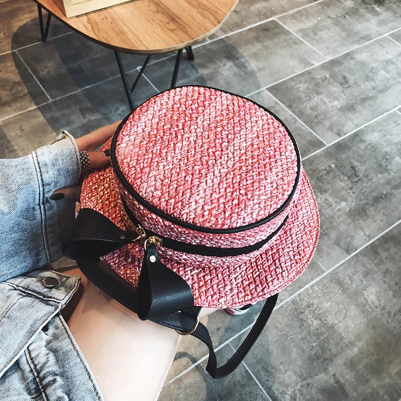 

Bolso Mujer Crossbody Bags For Women Shoulder Bag Fiber Sac Hat Shape Ladies Handbag Casual Torebki Damskie Women Messenger Bag