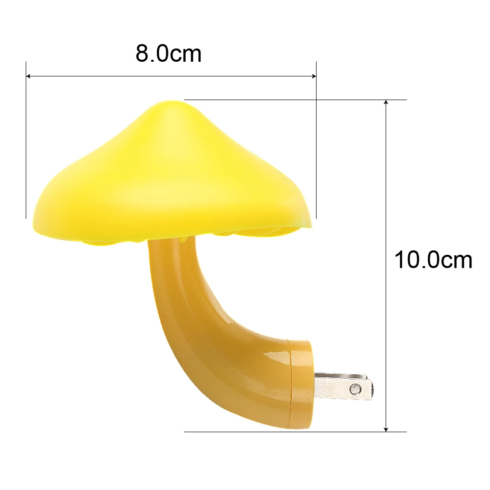 iTimo EU US Plug Mushroom Wall Socket Lights LED Night Light Lamp for Bedroom Home Decoration Light-controlled Sensor images - 6