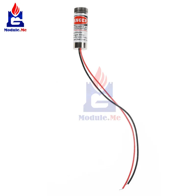 1PCS Focusable 5mW 650nm Red Cross Line Laser Module Focus Adjustable laser Head
