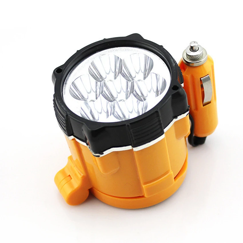 12 В 7 ламп Универсальный Автомобильный светодиодный аварийный светильник на магните Магнитный Автомобильный ремонтный рабочий головной светильник s светильник легко носить с собой