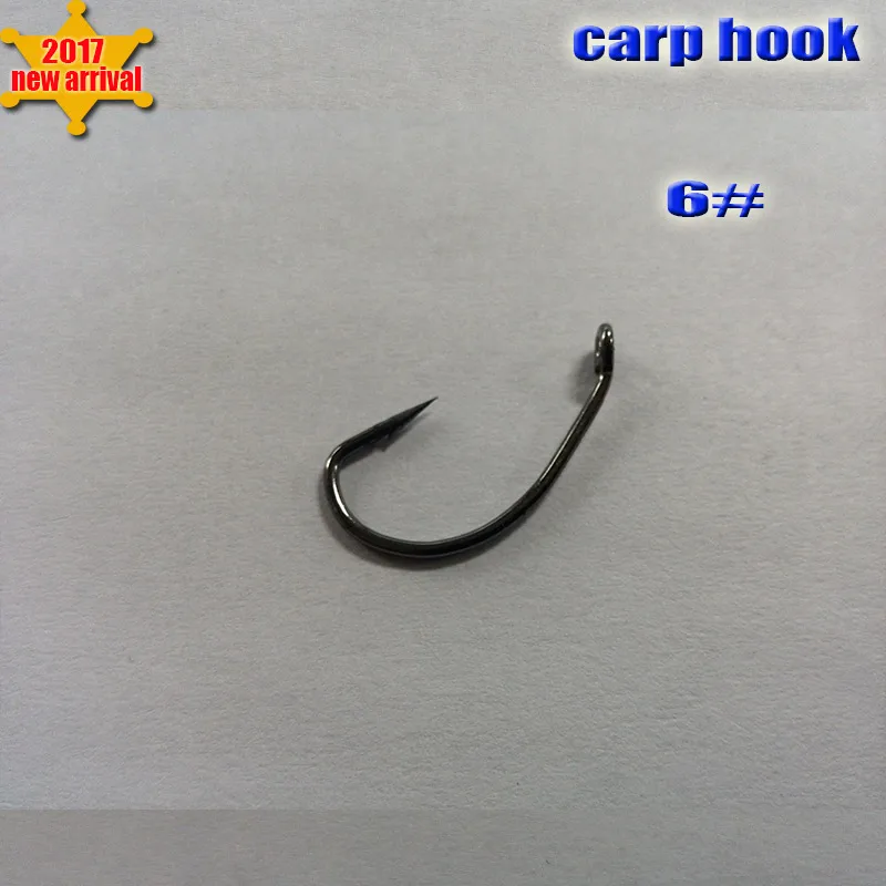 

2017hot fishing carp hook size 6# high carbon steel 300pcs/lot Chemically Sharpened