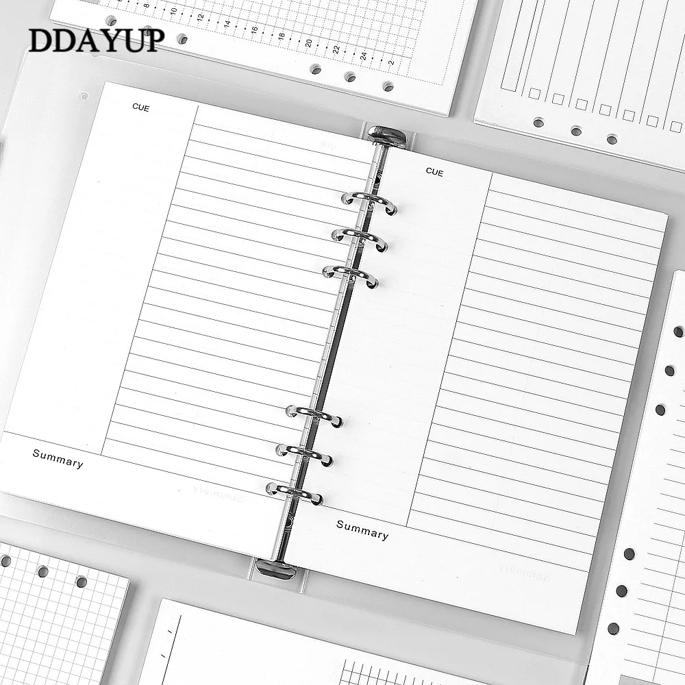 A5 A6 Блокнот с отрывным листом заправка спираль Биндер внутренняя страница дневник еженедельник ежемесячный планировщик сделать список линия точка сетка внутри бумаги
