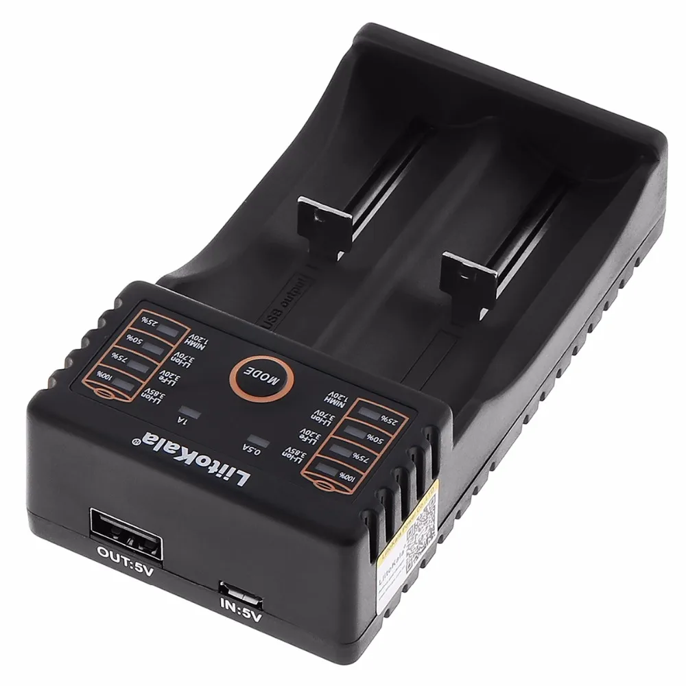 Liitokala Lii 202 2 слота USB умное зарядное устройство для 1 В 3 7 в 8 AA AAA 26650 18650 18490 18350 17670 17500