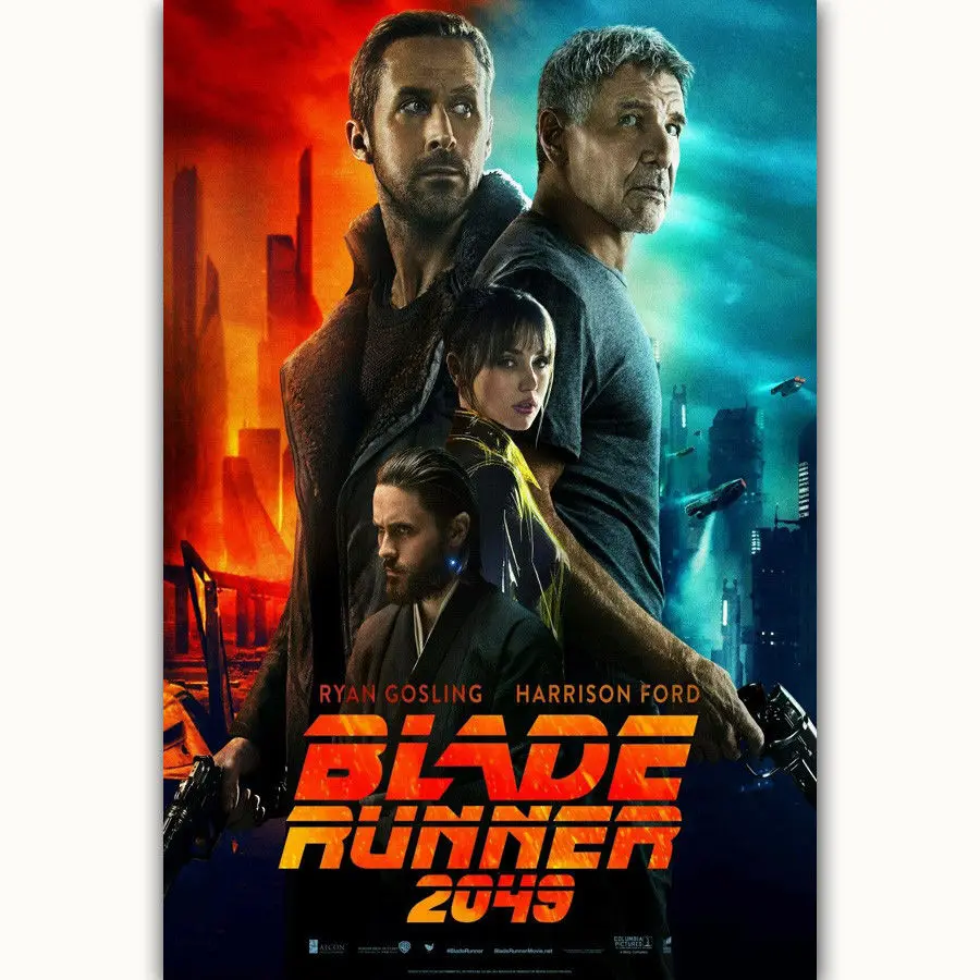 Hot New Blade Runner 2049 Movie 2017 Harrison-Silk Art Poster Wall Sicker Decoration Gift