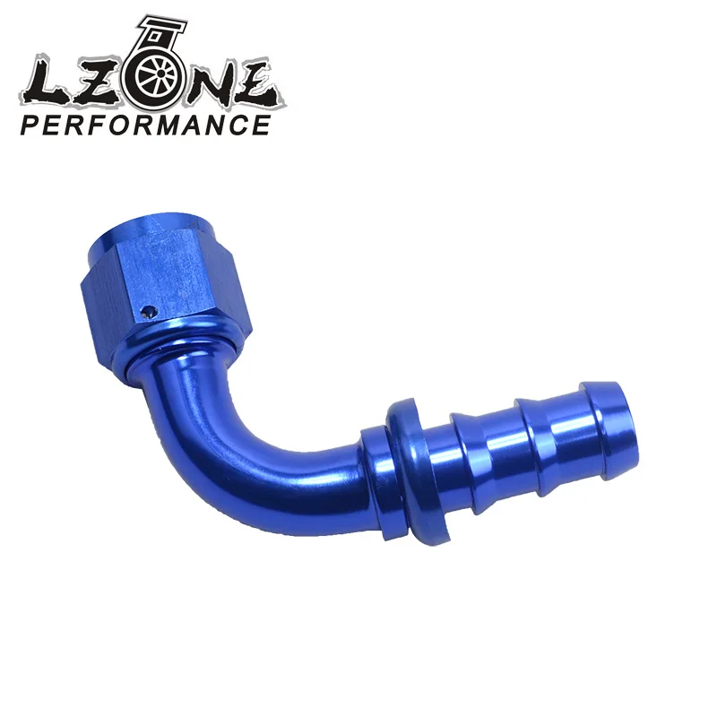

LZONE - AN10 10AN AN -10 90 DEGREE BLUE PUSH ON LOCK SOCKETLESS HOSE END FITTING ADAPTER JR-SL2090-10-011